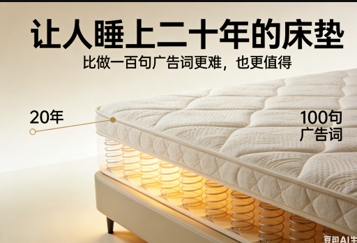 一张二十多年前的大发宝床垫，客户发来照片：“还想再做一张！”